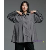 ราคา Direct from Japan Nissen เสื้อเชิ้ตแขนยาวพลีทหน้าหลัง ทรงโอเวอร์ไซส์ ทรงหลวมพรางหุ่น กระดุมหน้า เนื้อผ้าใส่สบาย ดีไซน์สวย แมทช์ง่ายจากญี่ปุ่น Soiunique (42567381912)