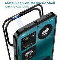 ราคา เคสสําหรับ Nothing Phone 4a 4aPro เคสโทรศัพท์แม่เหล็กเคลือบโลหะ เคสกันกระแทก Snap Fastener Magnet Phone4a Phone4aPro NothingPhone4a NothingPhone4aPro (48457977125)