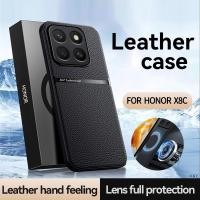 ราคา เคสสําหรับ Honor X8c X9c X7c X6b X8b ผ้าคลุมรถแม่เหล็กหนังลายลิ้นจี่ เคสกันกระแทก Clemence HonorX8c HonorX9c HonorX7c HonorX6b HonorX8b Huawei (28278498829)