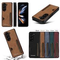 ราคา เคสสําหรับ Galaxy ZFold6 ZFold5 ZFold4 ZFold3 กระเป๋าสตางค์หนังฝาครอบโทรศัพท์ Z Fold6 Fold5 Fold4 Fold3 ช่องใส่การ์ด กันกระแทก Samsung Shell Fold 6 5 4 3 (25272859128)