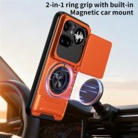 ราคา เคสสําหรับ Nothing Phone 4a 4aPro ฝาครอบโทรศัพท์แม่เหล็กแบบวงแหวนเลนส์ กันกระแทก Shell Bracket Car Holder TPU Casing Phone4a Phone4aPro Pro NothingPhone4a NothingPhone4aPro (51808411451)