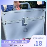 ราคา ล้างสต๊อก Super Deal 3ce กล่องแต่งหน้า กล่องเก็บของสีฟ้า ช่างแต่งหน้ามืออาชีพ กล่องความงามแบบพกพา กล่องเครื่องประดั (53708326021)