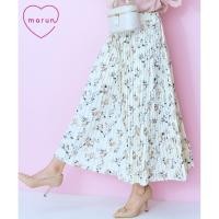 ราคา Direct from Japan Nissen marun กระโปรงอัดพลีท ลายดอกไม้ ไซส์ใหญ่ Plus Size เอวยางยืด สไตล์ญี่ปุ่น เรียบหรู ใส่สบาย ผ้าเบา พริ้วไหว แฟชั่นสาวอวบ (57507741760)