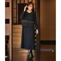 ราคา จัดส่งจากประเทศญี่ปุ่น Nissen ชุดเดรสยาวทางการสีดำ ชุดสูทออกงานพิธี ชุดสุภาพสตรี เสื้อคลุมแขนยาว เดรสลูกไม้ ดีไซน์เปิดหน้าอก ซักง่าย ไม่ต้องรีด ผ้ายืดหยุ่นใส่สบาย พรางหุ่น มีไซส์ใหญ่พิเศษ นำเข้าจากญี่