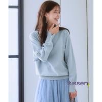 ราคา จัดส่งจากประเทศญี่ปุ่น Nissen เสื้อถักทรงโดลแมนใส่สบายตัว ซักง่าย กันยูวี ลดการเกิดขุย ป้องกันไฟฟ้าสถิต คอเรือ ประดับมุกที่แขน ทรงหลวมพลัสไซส์ แฟชั่นญี่ปุ่นสไตล์น่ารัก ใส่แล้วดูผอมเพรียว (27076744282)