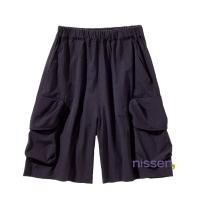ราคา จัดส่งจากประเทศญี่ปุ่น Nissen Nissen กางเกงคาร์โก้ขาสั้นทรงหลวม ใส่สบาย ระบายอากาศดี มีกระเป๋าเยอะ เอวยางยืด สไตล์ญี่ปุ่นสำหรับเด็กผู้หญิงและเด็กผู้ชาย ใส่ได้ทั้งครอบครัว แฟชั่นลำลองยอดนิยม แมทช์ง่าย 
