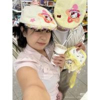 ราคา หมวกเบเร่ต์ คิตตี้ Hello kitty หมวกเบเร่ต์สี ขาว สีครีม น่ารักมากๆ (55301763984)