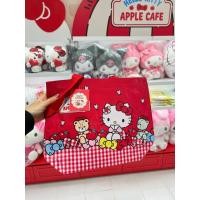 ราคา Sanrio ซานริโอ้ คิตตี้ ไทนี่ชัม Kitty Tiny Chum ถุงผ้า ถุงกระดาษ ถุงชอปปิ้ง สีแดง แอ้ปเปิ้ล หัวใจ กระเป๋าผ้า ของแท้ (29932408562)