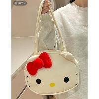 ราคา กระเป๋า คิตตี้ หัวโต กระเป๋าถือ สีขาว โบว์แดง เพราะว่าคิตตี้ใหญ่ เฮลโลคิตตี้ Hello Kitty ซานริโอ้ Sanrio แท้ (27781538019)