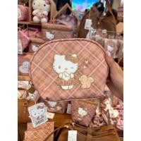 ราคา Sanrio Hello Kitty ซานริโอ้ เฮลโลคิตตี้ กระเป๋าจัดระเบียบ กระเป๋าเก็บเครื่องสำอาง สีน้ำตาลชมพู (24047459159)