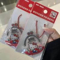 ราคา พวงกุญแจ กระเป๋าใส 50ปี Hello kitty ลิขสิทธิแท้ จากเกาหลี (56454027699)