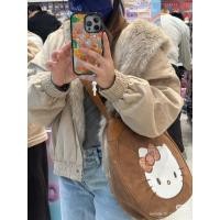 ราคา กระเป๋าสีน้ำตาลใบใหญ่ สะพายไหล่ ของแท้ kitty (48005930841)