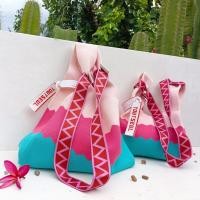 ราคา กระเป๋าถักสีรุ้ง สายสะพายสีสดใส ใหม่อินเทรนด์ (18827868856)