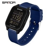 ราคา SANDA SD2211 ผู้ชายผู้หญิงเด็กนาฬิกา Double Time Zones กีฬา 50M กันน้ํา LED นาฬิกาข้อมือดิจิตอล (54852211230)
