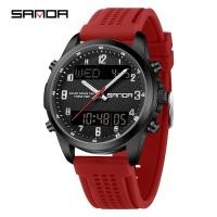ราคา SANDA SD9119 นาฬิกาอิเล็กทรอนิกส์สายรัดซิลิโคนปฏิทินกันน้ํา Luminous มัลติฟังก์ชั่นนาฬิกาดิจิตอลสําหรับ Man (54404119985)