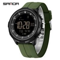 ราคา SANDA NF9065 นาฬิกาอิเล็กทรอนิกส์สําหรับผู้ชาย Simple Luminous นาฬิกาปลุกปฏิทินกันน้ํากันกระแทกนาฬิกาดิจิตอลสําหรับ Man (53401788641)