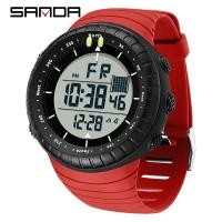 ราคา Sanda 6256 นาฬิกาอิเล็กทรอนิกส์ผู้ชายแฟชั่นชั้นนําหน้าปัดขนาดใหญ่กันน้ํากีฬา Night Light นาฬิกาปลุก Multi functional นาฬิกาผู้ชาย (24887023487)