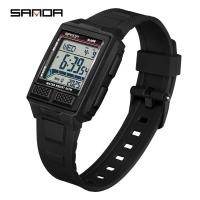 ราคา SANDA SD2212 แฟชั่นผู้ชายนาฬิกาอิเล็กทรอนิกส์กันน้ําอเนกประสงค์น้ําหนักเบากีฬานาฬิกาดิจิตอล (42676886784)
