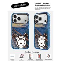 ราคา CASECASE X ภาพวาดสีน้ํามัน Snoopy Sky สีฟ้าใสแม่เหล็กดูด Impact สําหรับ Apple IPhone 12 13 14 15 16 17 Pro Max Air Plus พร้อมกล่อง (43576085875)