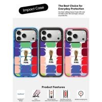 ราคา CASECASE X FIFA WORLD CUP PATTERN กรณีสีดํา ฟ้า ชมพู Fizz Candy Collection สี Clear Hard แม่เหล็กดูด Impact สําหรับ Apple IPhone 13 14 15 16 17Pro Max Plus พร้อมกล่อง (57907042962)
