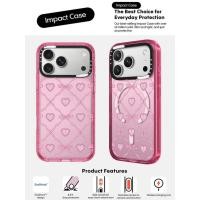 ราคา CASECASE X Love Bow สีชมพู Fizz สี Clear Hard แม่เหล็กดูด Impact สําหรับ Apple IPhone 12 13 14 15 16 17 Pro Max Air Plus พร้อมกล่อง (56000191610)