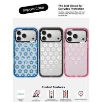 ราคา CASECASE X เคสโทรศัพท์ดอกไม้สีเทาสีดํา น้ําเงิน ชมพู Fizz Candy Collection สี Clear Hard แม่เหล็กดูด Impact สําหรับ IPhone 13 14 15 16 17Pro Max Plus พร้อมกล่อง (55457266800)
