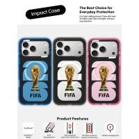 ราคา CASECASE X FIFA WORLD CUP 26 TROPH สีดํา ฟ้า ชมพู Fizz Candy Collection สี Clear Hard แม่เหล็กดูด Impact สําหรับ Apple IPhone 13 14 15 16 17Pro Max Plus พร้อม Bo (48857066534)