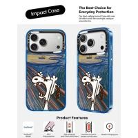 ราคา CASECASE X ภาพวาดสีน้ํามัน Angry Snoopy Sky สีฟ้าใส Hard แม่เหล็กดูด Impact สําหรับ Apple IPhone 12 13 14 15 16 17 Pro Max Air Plus พร้อมกล่อง (43576085926)
