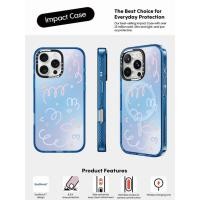 ราคา CASECASE X โปร่งใสฤดูร้อนดอกไม้กรณี Sky สีฟ้าใสแม่เหล็กดูด Impact สําหรับ Apple IPhone 12 13 14 15 16 Pro Max Plus พร้อมกล่อง (41358551151)
