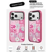 ราคา CASECASE X ภาพวาดเครื่องดื่มสีชมพู Fizz สี Clear Hard Magnetic ดูด Impact สําหรับ Apple IPhone 12 13 14 15 16 17 Pro Max Air Plus พร้อมกล่อง (29893447810)