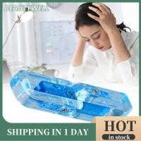 ราคา Beautywell Aqur2020 Fidget Slider ของเล่นหมุนพลาสติก Mini Push Blue น้ำหนักเบาแบบพกพาความเครียดบรรเทาสำหรับเด็ก (46456767380)