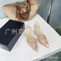 ราคา รองเท้างานลูกไม้สีดำแต่งเพชร สูง 3 5 นิ้ว (56957901783)