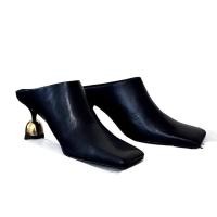 ราคา รองเท้าส้นสูงผู้หญิงไซส์ใหญ่หัวเหลี่ยมรองเท้าส้นยางไซส์35 42 (56807589988)