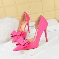 ราคา Bigtree Sweet Bow รองเท้าส้นสูง 10 ซม 4 นิ้ว Super Pointed Stiletto รองเท้าผู้หญิง (55558225507)