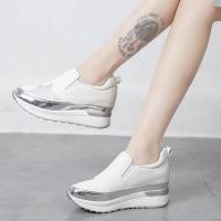 ราคา รองเท้าส้น platform ผู้หญิง สไตล์ใหม่ยุโรป อเมริกัน สีขาว ขนาดบวก เพิ่มความสูง (55108255239)