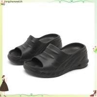 ราคา ใหม่ รองเท้าแตะยาง สลิปออน กันน้ํา 9 ซม สําหรับผู้หญิง ไซซ์ 36 41 (52158708966)