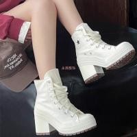 ราคา รองเท้าสูงสำหรับผู้หญิง ส้นสูงหนา ทรงย้อนยุค ออกแบบให้สวมใส่สบายและมีระบบระบายอากาศ (51107897107)