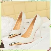 ราคา รองเท้าส้นสูง 3739 8 ยุโรปอเมริกันย้อนยุครองเท้าส้นสูงกริชจัดเลี้ยงรองเท้าผู้หญิงงูสิทธิบัตรหนังปากตื้นโลหะชี้นิ้วเท้ารองเท้าส้นสูง (28394562970)