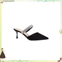 ราคา รองเท้าหัวแหลม ส้นสูง 2 5 นิ้ว สายเพชรหนาหรูทุกองศา เก๋ทุกก้าวสวยทุกลุคส์ ใส่ง่ายมาก ต้องมีละนะ P32 (43029838301)