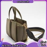 ราคา Zara กระเป ๋ าสะพายกีฬาหนังCrossbodyกระเป ๋ าผู ้ หญิงหรูหราUTILITY Retiroช ้ อปปิ ้ งกระเป ๋ าถือสลิงToteกระเป ๋ า (42930024091)