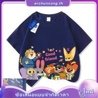 ราคา PAW Patrol การ์ตูนพิมพ์คอกลมเด็กแขนสั้นเสื้อยืดท็อปส์ซูฤดูร้อนใหม่ unisex (53558603745)