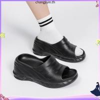 ราคา ใหม่ รองเท้าแตะยาง สลิปออน กันน้ํา 9 ซม สําหรับผู้หญิง ไซซ์ 36 41 (57208594626)