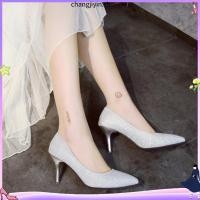 ราคา รองเท้าส้นสูงผู้หญิง รองเท้าส้นสูง คริสตัลรองเท้าส้นสูงผู้หญิงกลางส้น5เซนติเมตรขนาดใหญ่เท้ากว้างไขมันเพื่อนเจ้าสาวชุดกริชชี้นิ้วเท้า ผอมลง ดูอาหารค่ําเดียวประจําปีพรรค7 (53808153750)