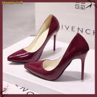 ราคา รองเท้าส้นสูง รองเท้าส้นสูงไซส์ใหญ่ 41 45 รองเท้าทำงานกริชหัวแหลมของผู้หญิง (52107594654)