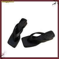 ราคา trendy5 รองเท้าแตะส้นเตี้ยแบบสวมสบาย ส้นตึก เพิ่มความสูง กันลื่น สวมใส่ด้านนอก สำหรับผู้หญิง LFA72210 (49057860664)