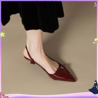 ราคา รองเท้าส้นเตี้ย หนัง PU ส้นแบน หัวแหลม แต่งหัวเข็มขัด สําหรับผู้หญิง (45058306752)