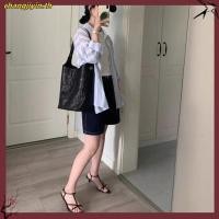 ราคา รองเท้าส้นกลางผู้หญิงแบบปลายแหลม พร้อมส้นบางและสายรัดยาง (26794191782)