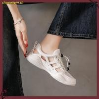 ราคา รองเท้าผู้หญิงส้นหนาเพิ่มความสูง รุ่นใหม่ สีขาว มีช่องระบายอากาศ รองเท้าสไตล์โรมัน (49657855384)
