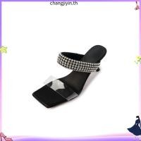 ราคา MILKMEshoes รองเท้าแฟชั่นผู้หญิง ส้นสูง 3 นิ้ว ประดับเพชรสวยหรู ใส่สบาย เดินง่าย ใส่ได้ทุกงาน 1701 (46908406983)
