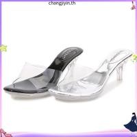 ราคา ส่งไว 36 41 MAIERNISI รองเท้าส้นสูงคาดใส สายใส รองเท้าส้นสูงส้นเข็มสวยหวาน หรูหรา งานเกรดดีมากๆ (24348064824)